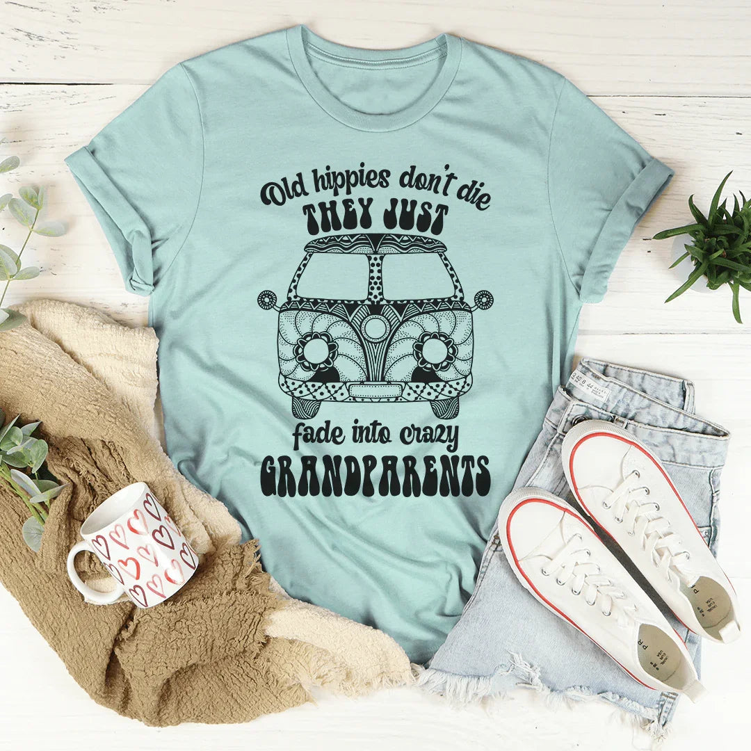Old Hippies Don't Die Tee