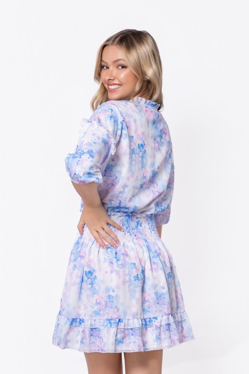 Olivia Dress 36" (Blue Flower)