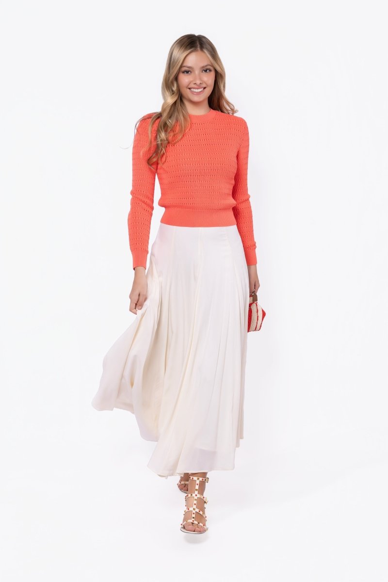 Paige Top (Bright Coral Pink)