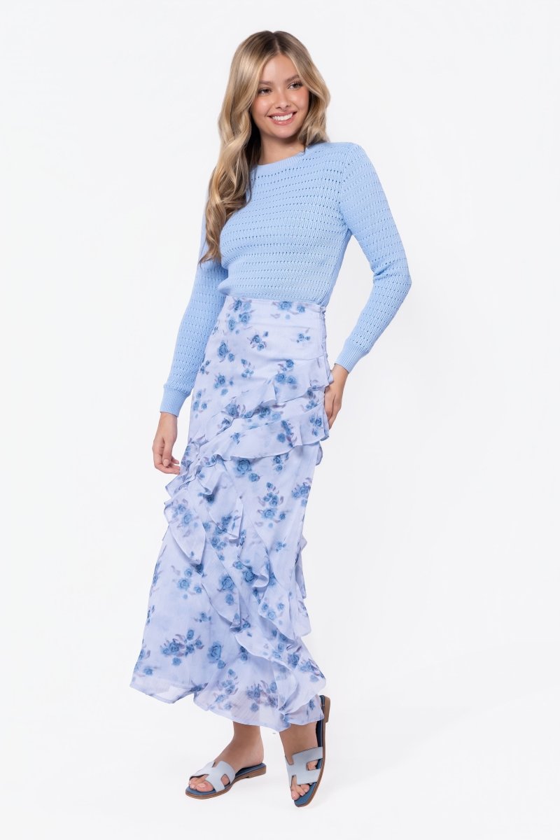 Paige Top (Medium Pastel Blue)