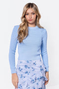 Paige Top (Medium Pastel Blue)