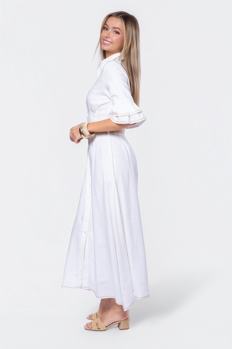Penelope Dress (White Ground)
