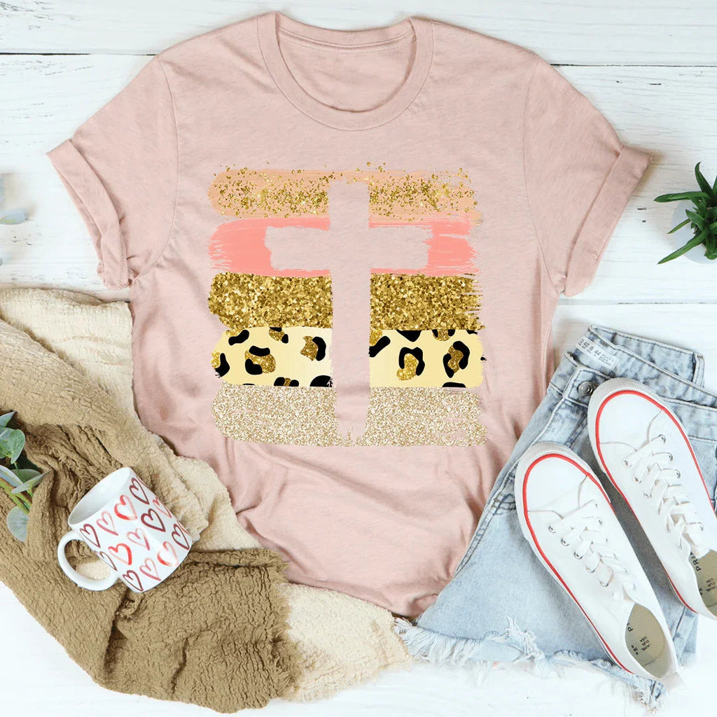 Pink Cross Tee