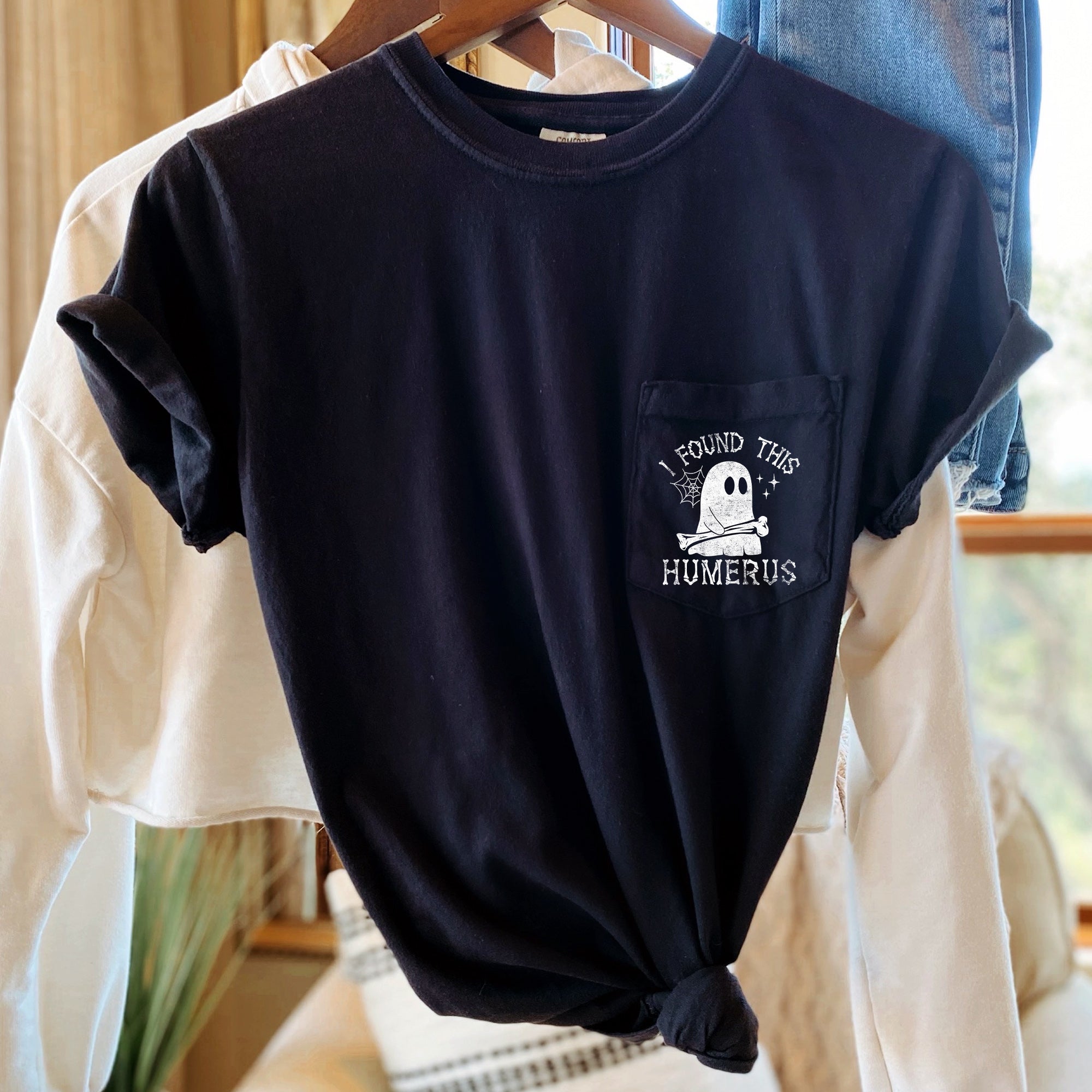 I Found This Humerus Halloween Pocket Limited Edition Collector's Item Comfort Colors Tee