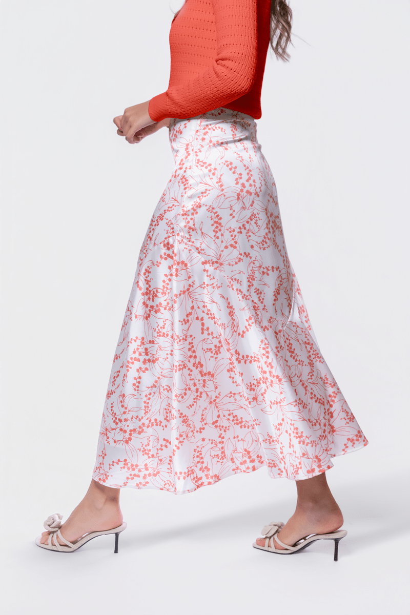 Rachel Skirt (Ivory Flower)