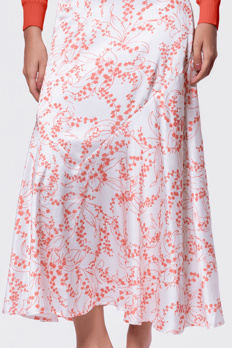 Rachel Skirt (Ivory Flower)
