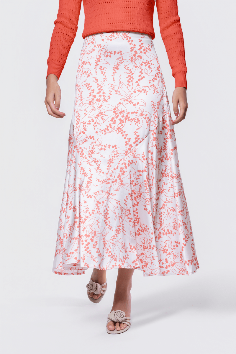 Rachel Skirt (Ivory Flower)