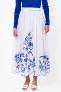 Raya Skirt (White/Blue)