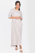 Reese Dress Short Sleeve 51" (Stone)