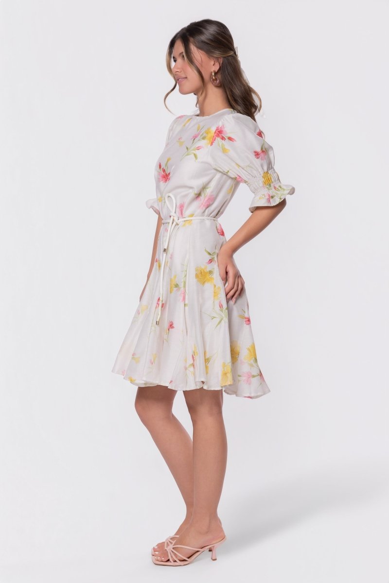 Reina Dress (White Flower)