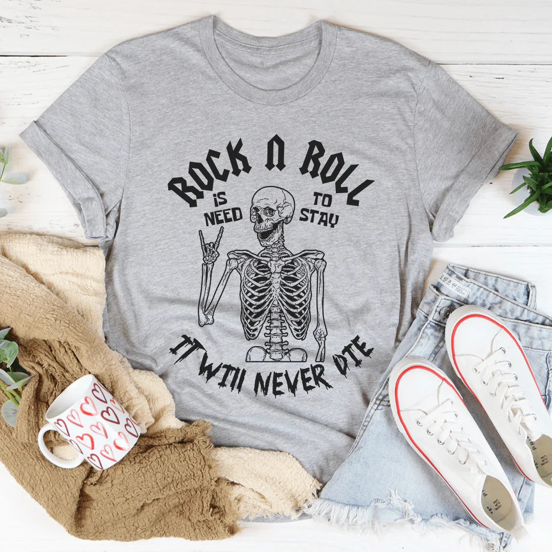 Rock N Roll Skeleton Tee