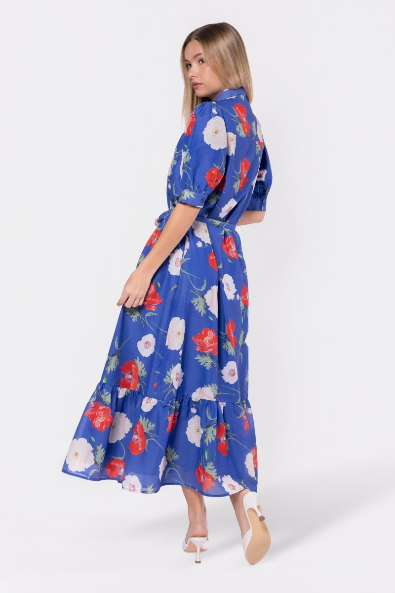 Rosalie Dress (Blue Flower)