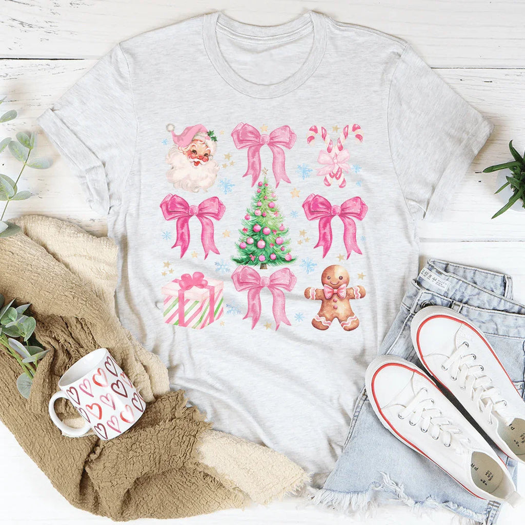 Santa Pink Coquette Tee