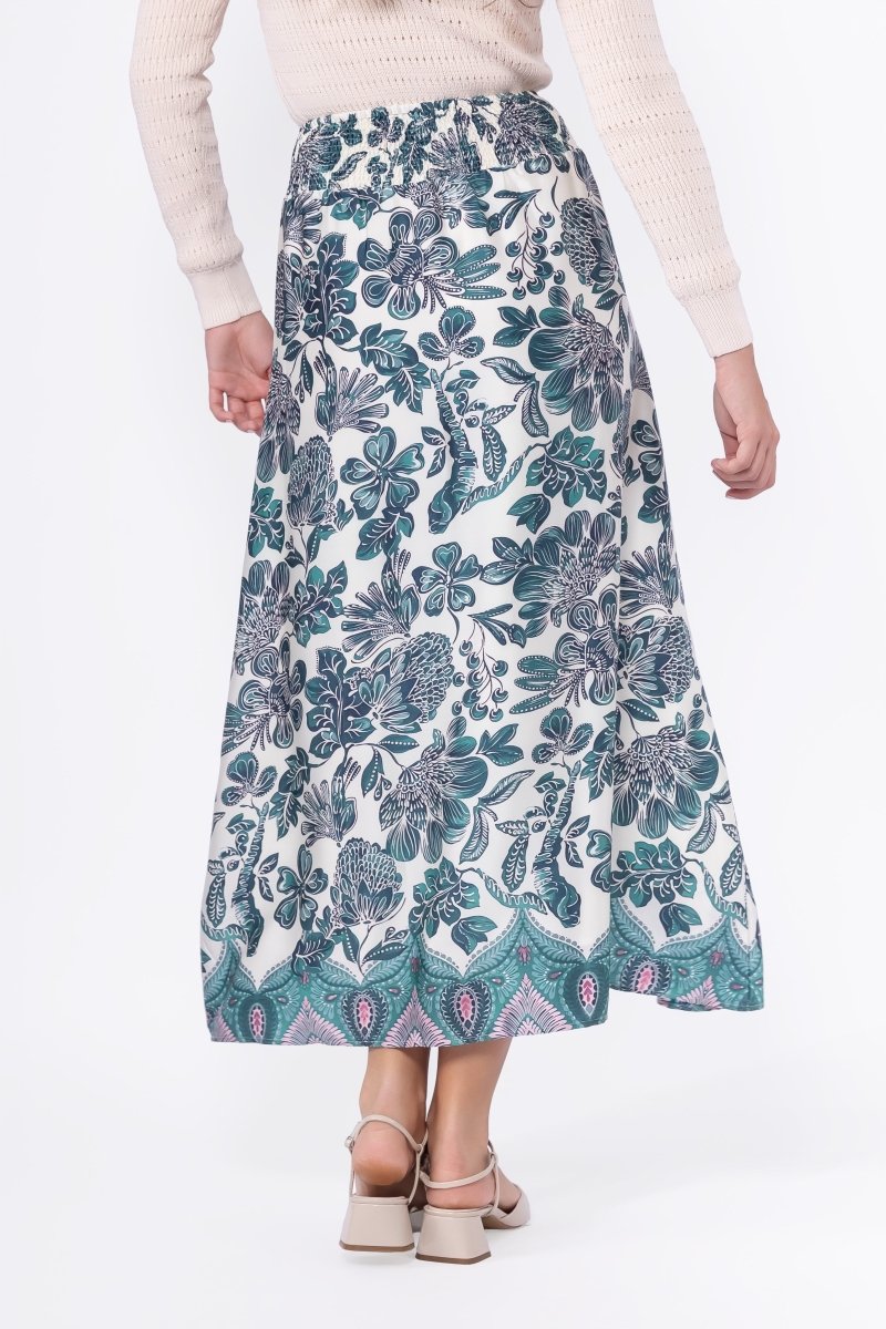 Selena Skirt (Green Pattern)