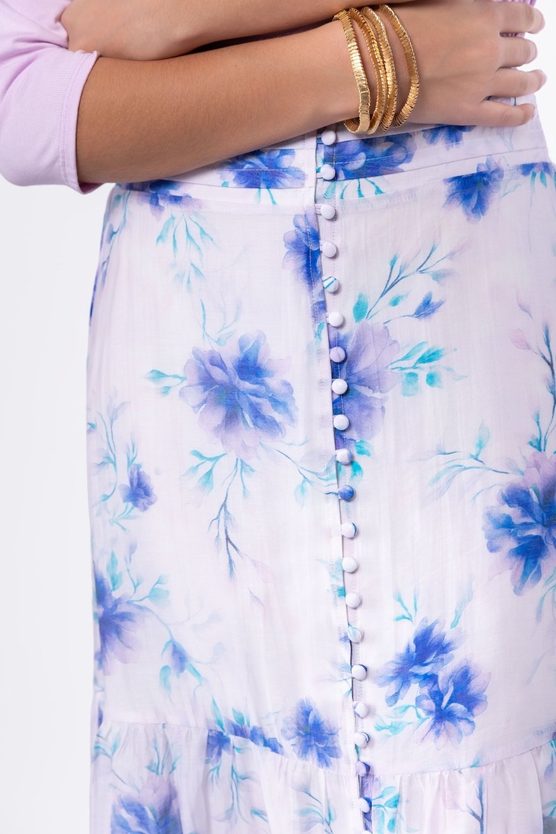 Siena Skirt (Purple Flower)