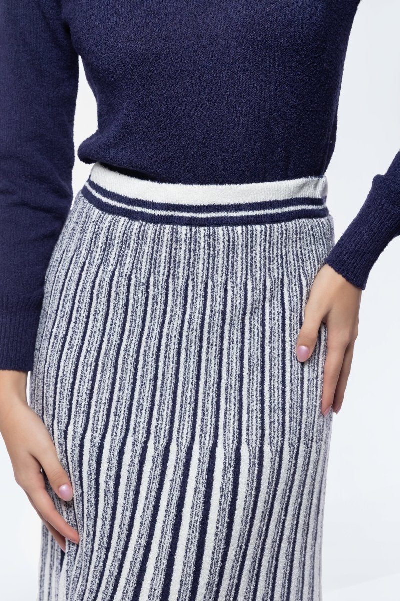 Sophia Skirt (White/Navy)