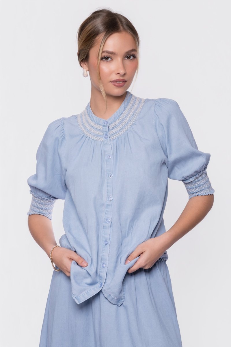 Stella Top (Light Blue)