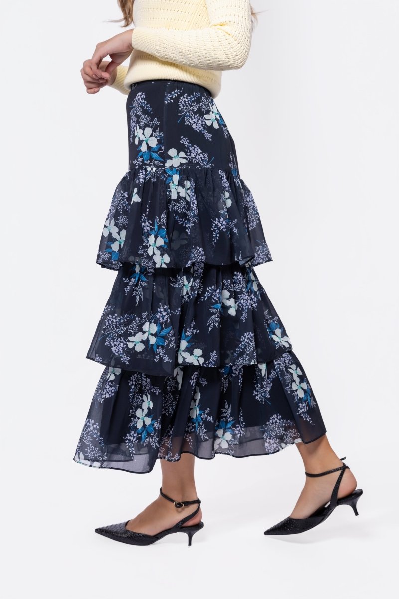 Suri Skirt (Black Pattern)