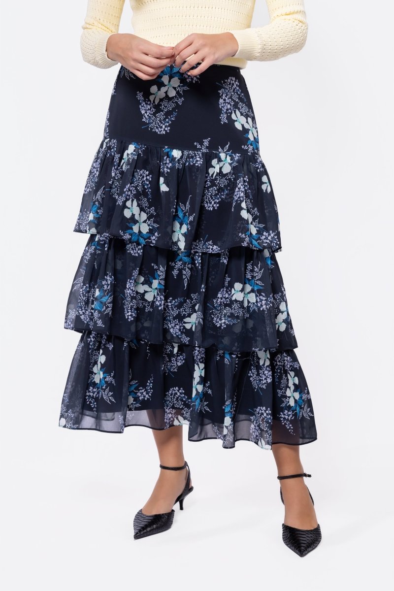 Suri Skirt (Black Pattern)