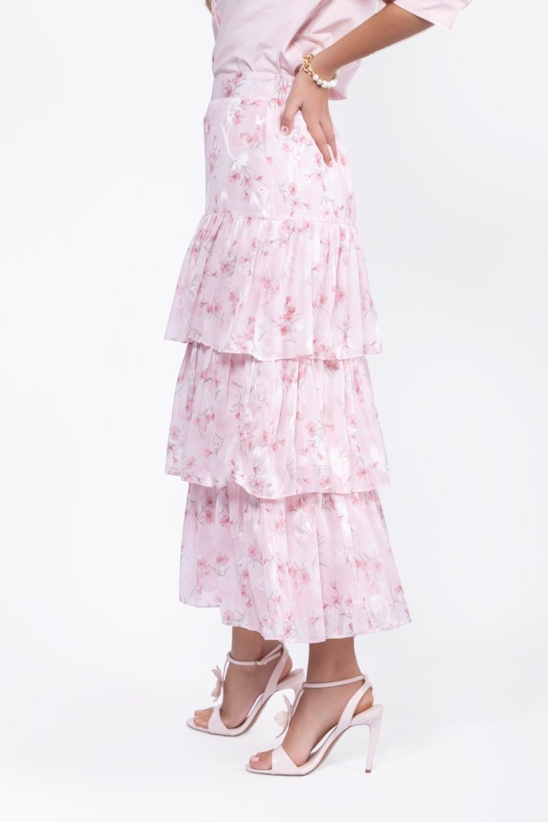 Suri Skirt (Pink Flower)