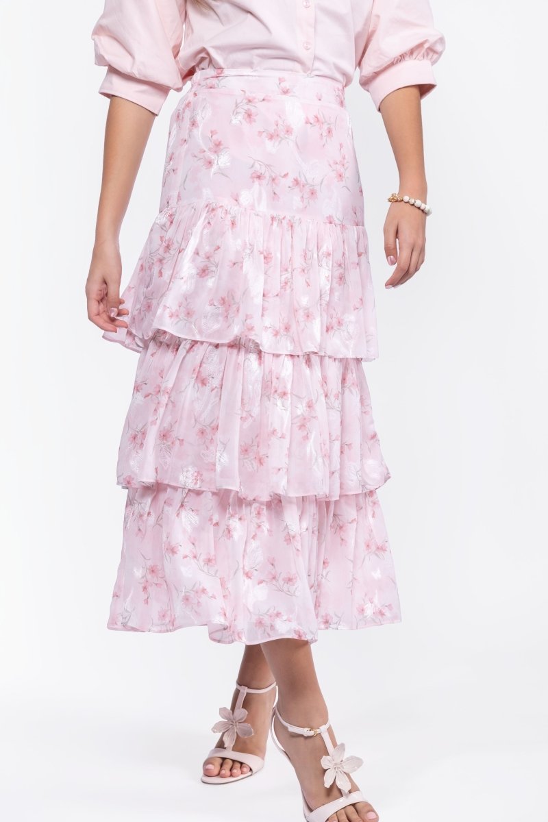 Suri Skirt (Pink Flower)
