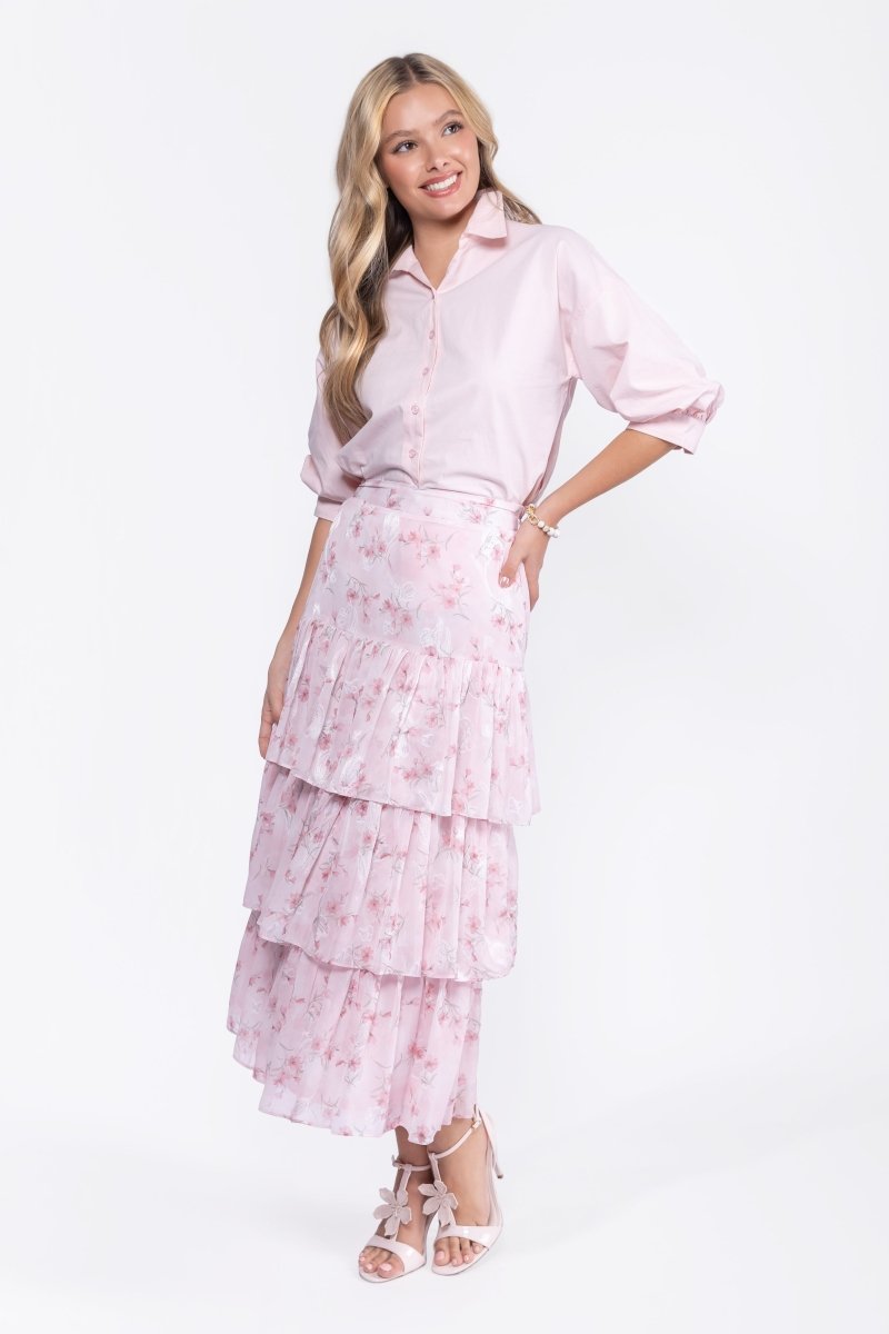 Suri Skirt (Pink Flower)