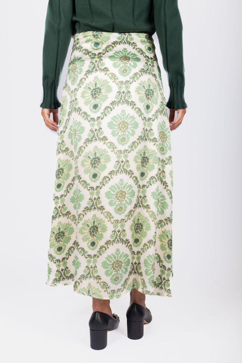 Sylvie Skirt (Green Flower)