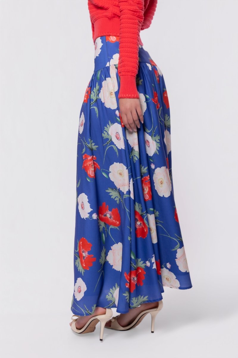 Tansy Skirt (Blue Flower)