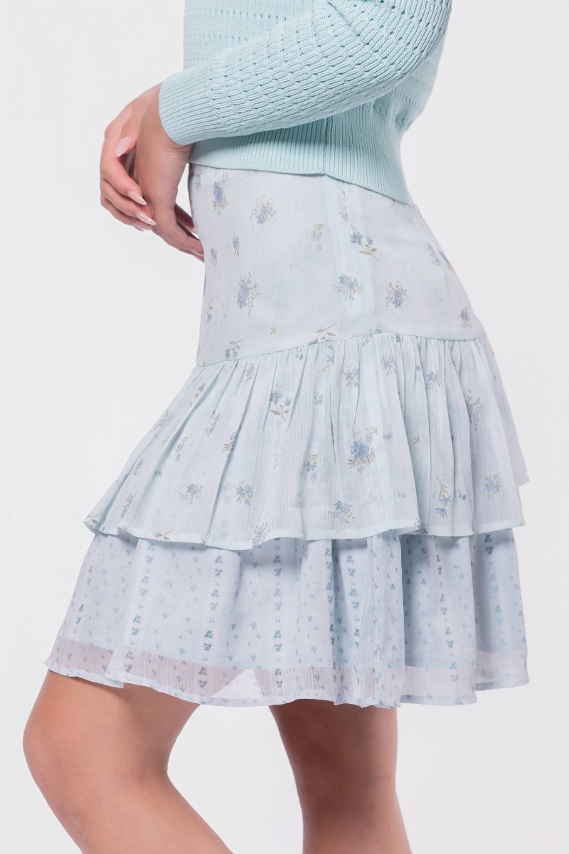 Tessa Skirt (Blue Flower)