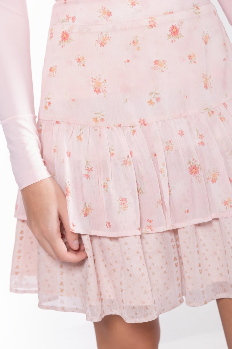 Tessa Skirt (Pink Flower)