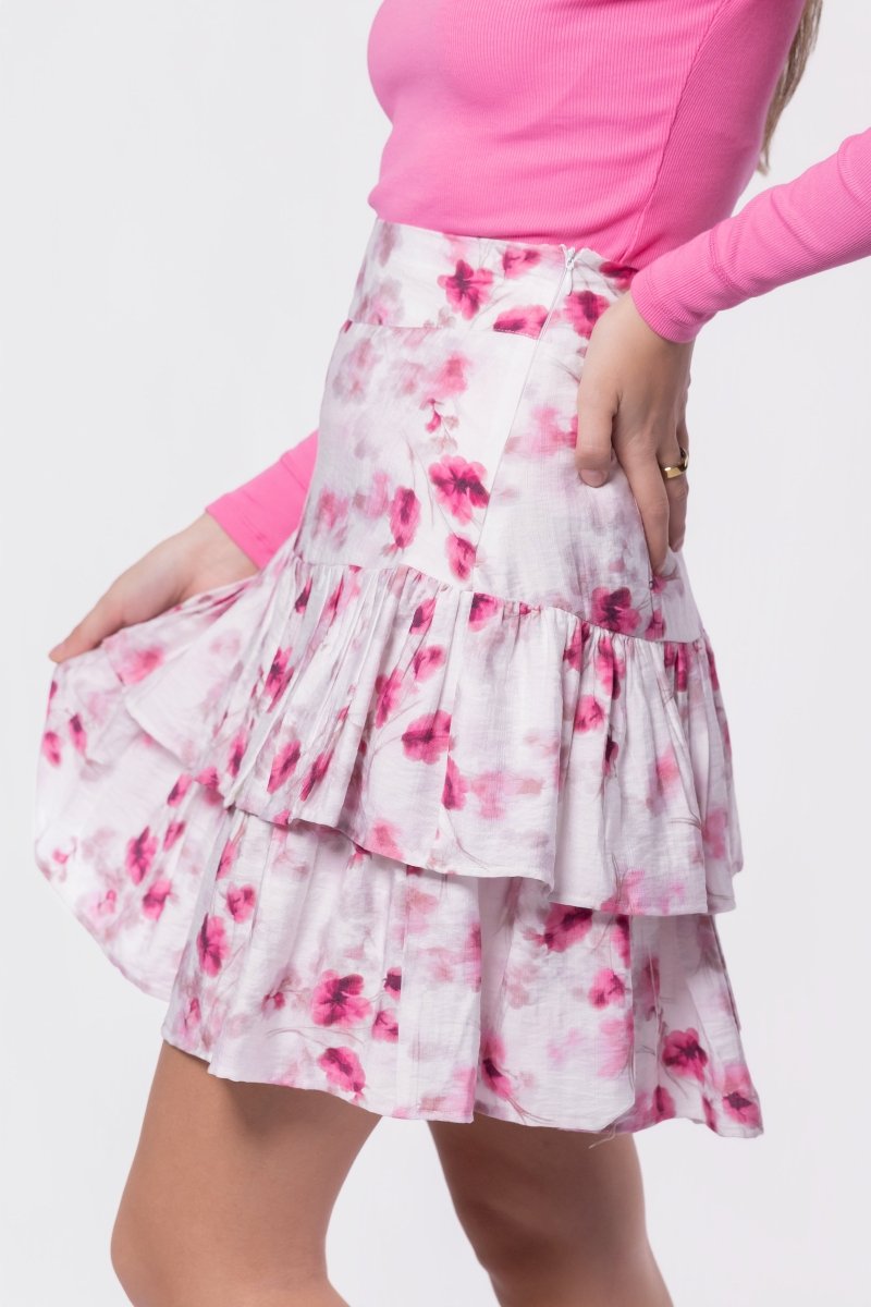 Tessa Skirt (Pink/White)