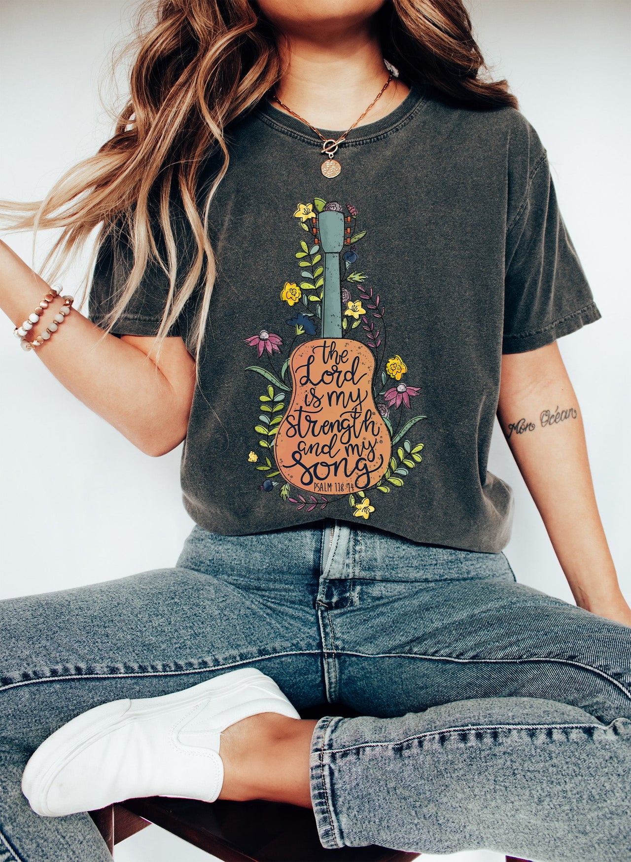 The Lord Is My Strength And My Song Comfort Colors Tee