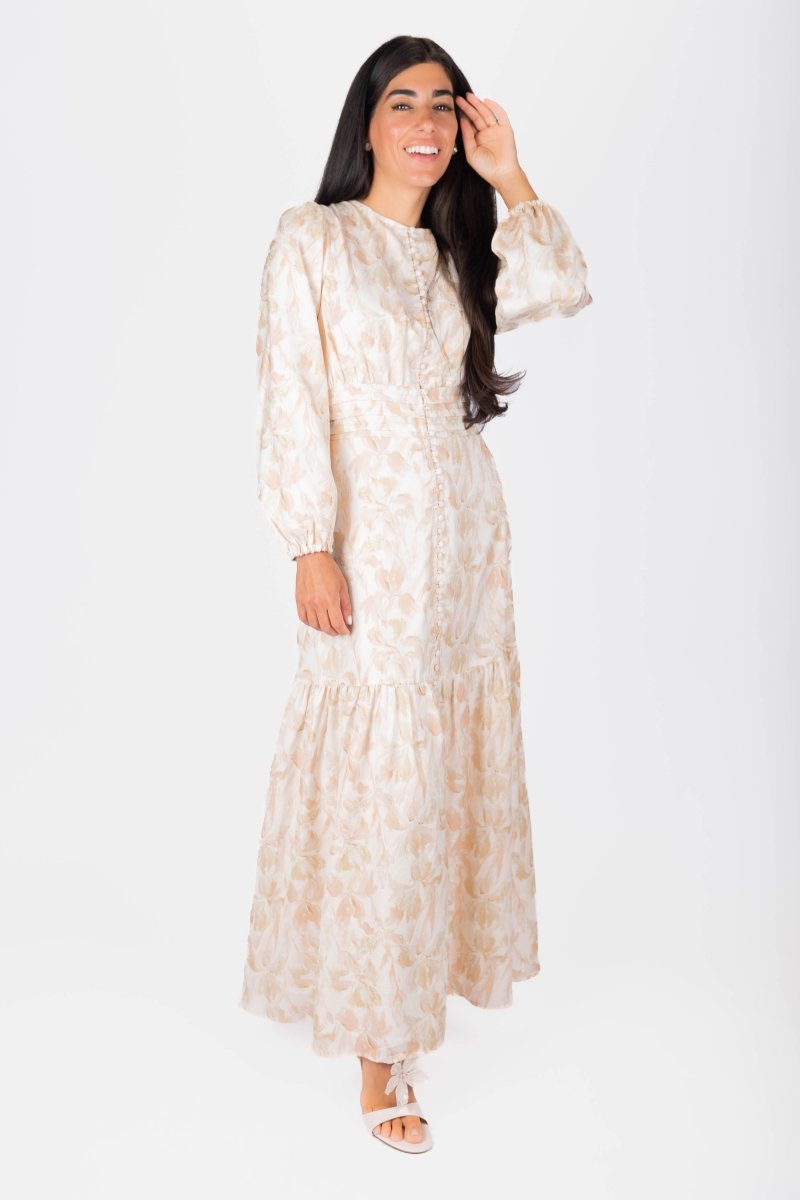 Valentina Dress (Beige)