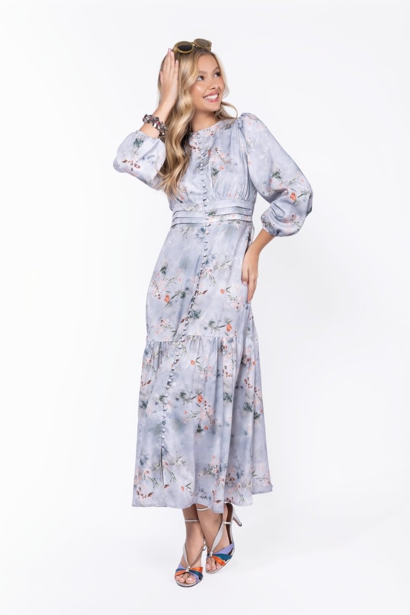 Valentina Dress (Blue Grey)