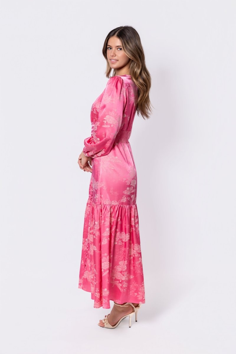 Valentina Dress (Coral Peach)
