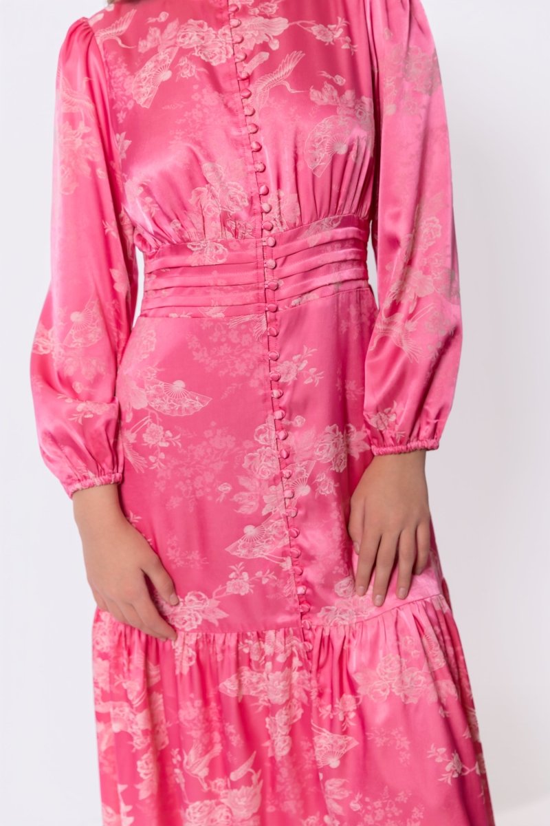 Valentina Dress (Coral Peach)