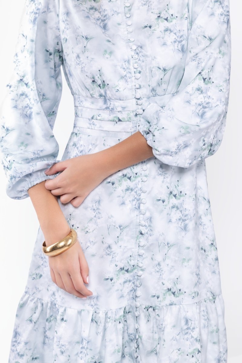 Valentina Dress (Green Flower)