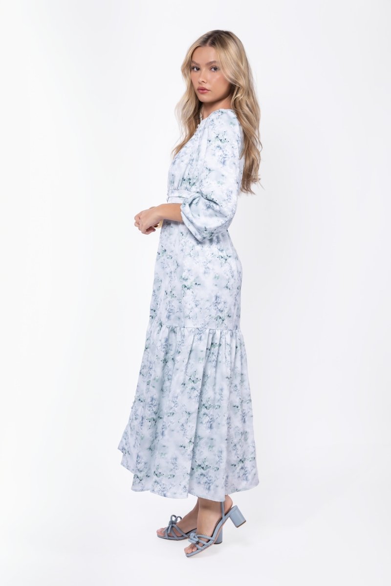 Valentina Dress (Green Flower)