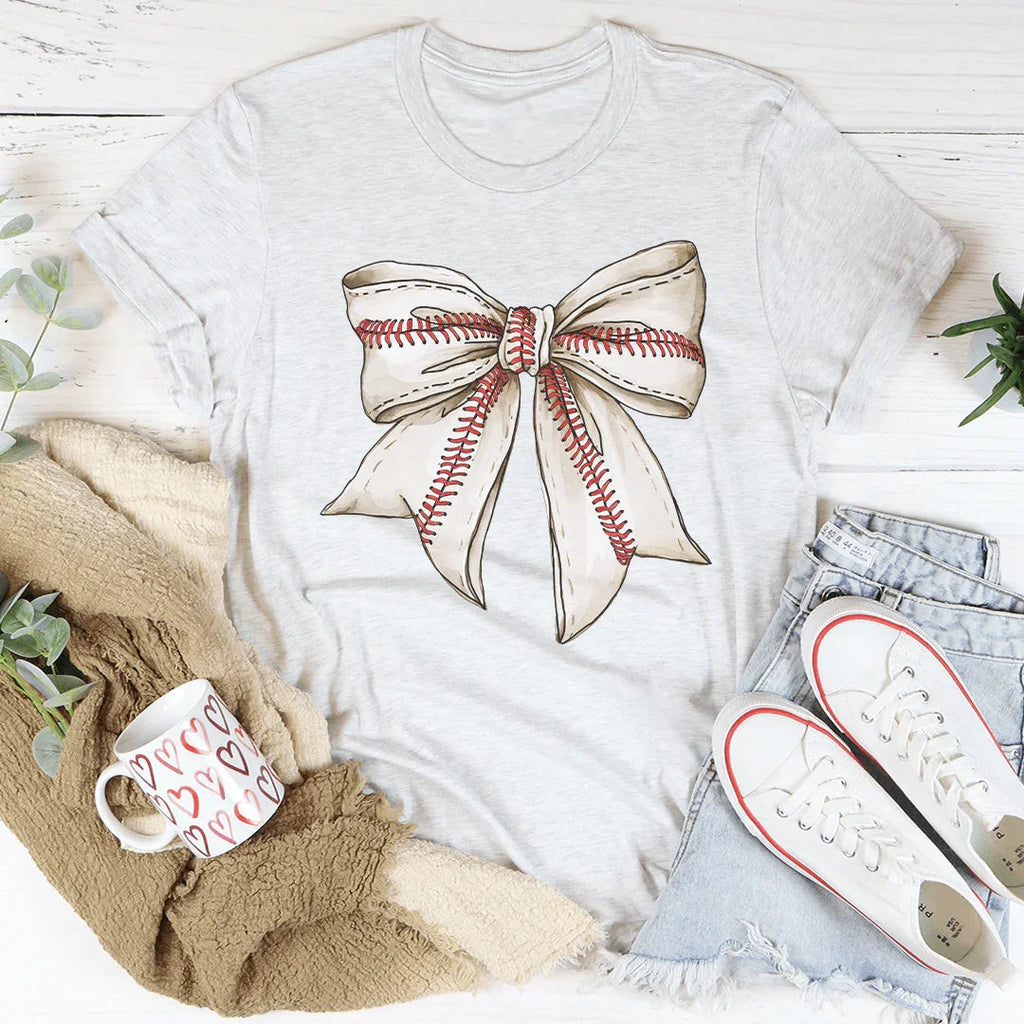 Vintage Bow Baseball Tee