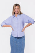 Viviana Top (Blue Stripe)