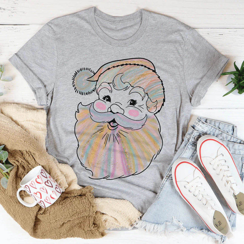 Watercolor Santa Tee