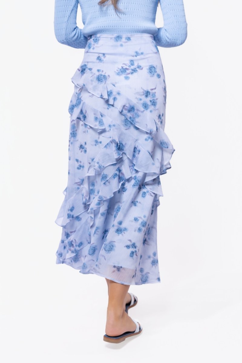 Zella Skirt (Blue Flower)