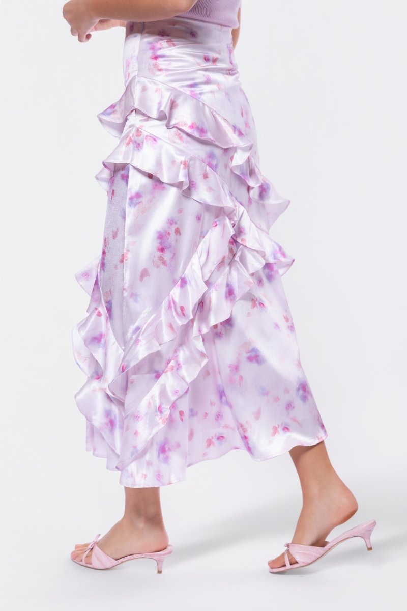 Zella Skirt (Pink Flower)