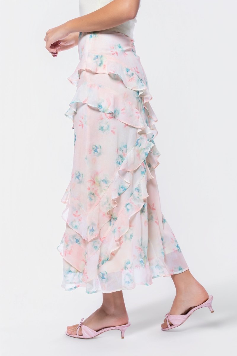 Zella Skirt (Pink/Green)