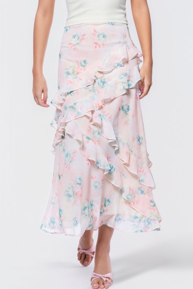 Zella Skirt (Pink/Green)