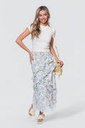 Zella Skirt (White/Green)
