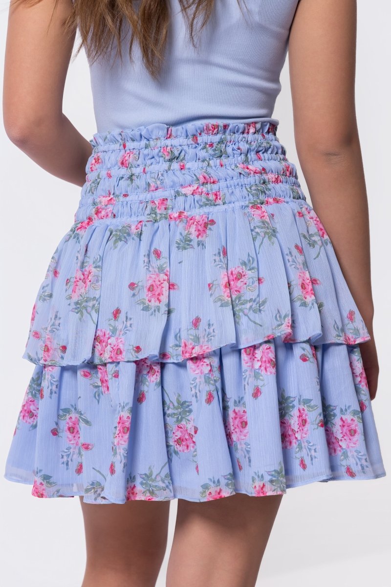 Zena Skirt 20" (Blue Ground)