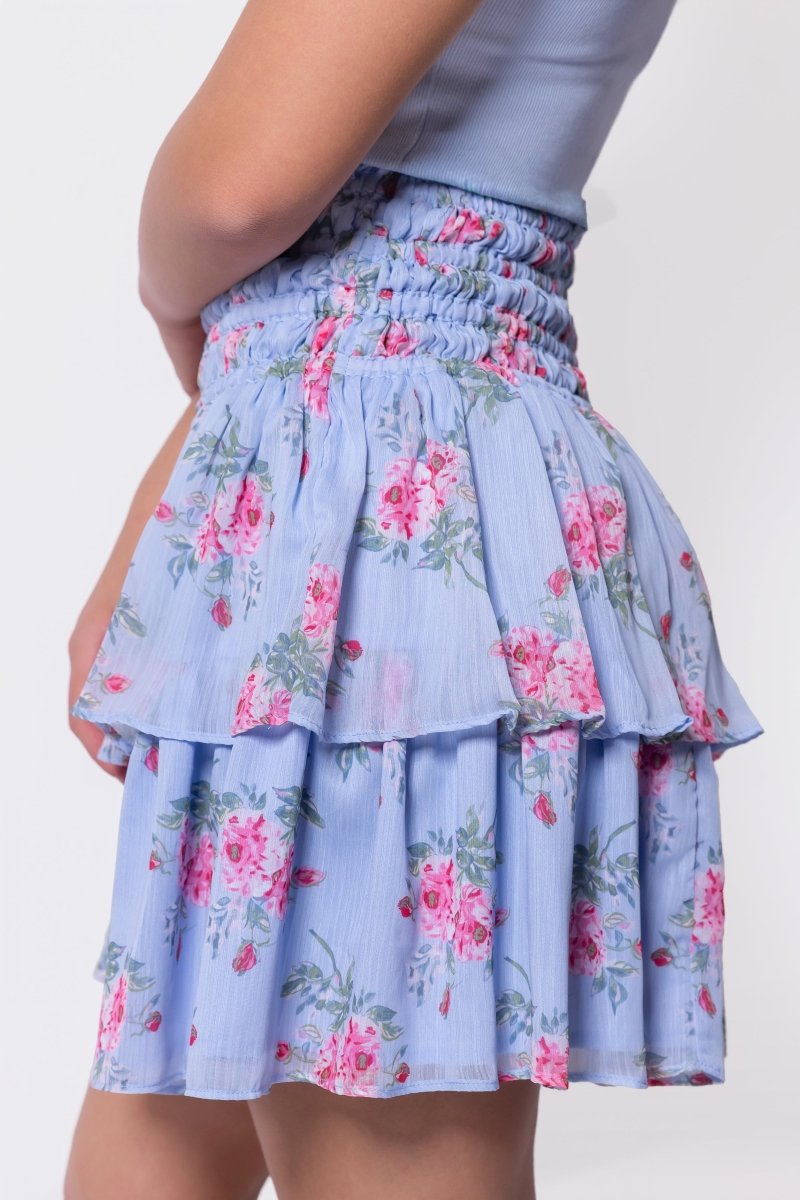 Zena Skirt 20" (Blue Ground)