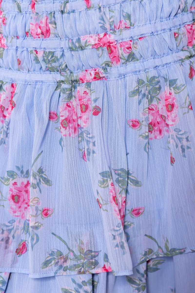 Zena Skirt 20" (Blue Ground)