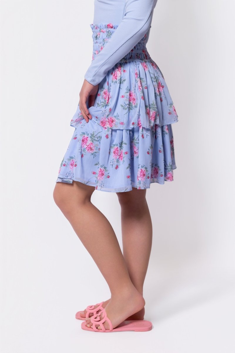 Zena Skirt 23" (Blue Ground)